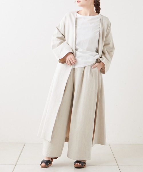 PUAL CE CIN（ピュアルセシン）の「【Du noir】リネンパンツ（その他パンツ・レディース・ブラック/ナチュラル・FREE）」の12枚目の写真