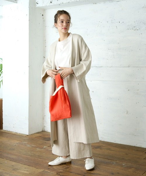 PUAL CE CIN（ピュアルセシン）の「【Du noir】リネンパンツ（その他パンツ・レディース・ブラック/ナチュラル・FREE）」の10枚目の写真