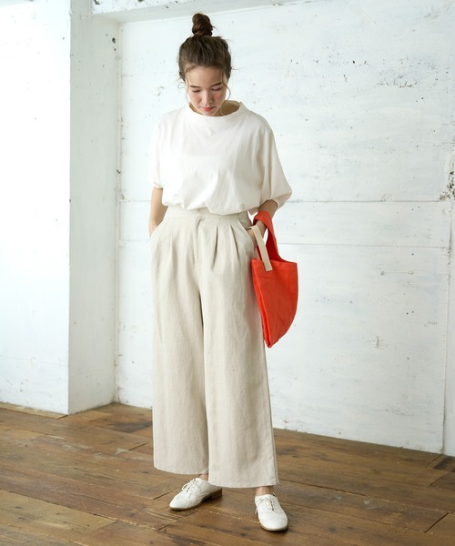 PUAL CE CIN（ピュアルセシン）の「【Du noir】リネンパンツ（その他パンツ・レディース・ブラック/ナチュラル・FREE）」の8枚目の写真