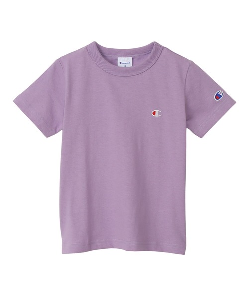 Champion（チャンピオン）の「Champion/チャンピオン　キッズ　ロゴ刺繍ワンポイント半袖Tシャツ（Tシャツ/カットソー・キッズ・オフホワイト/グレー系その他/ネイビー/ライトグリーン/オレンジ/ブラック/ベージュ/パープル/ターコイズブルー/イエロー/ライトパープル/サックスブルー/ラベンダー・100cm/110cm/140cm/150cm/160cm/120cm/170cm/130cm）」の10枚目の写真