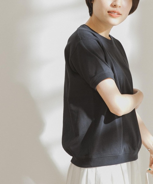 FORK&SPOON（フォークアンドスプーン）の「FORK&SPOON　ヘビーウェイトショートスリーブTシャツ（Tシャツ/カットソー・レディース・グリーン系その他/ピンク系その他/オフホワイト/ネイビー・ONE）」の4枚目の写真