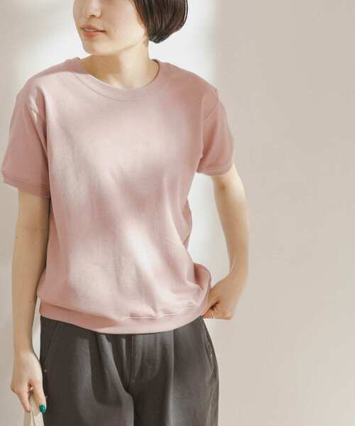 FORK&SPOON（フォークアンドスプーン）の「FORK&SPOON　ヘビーウェイトショートスリーブTシャツ（Tシャツ/カットソー・レディース・グリーン系その他/ピンク系その他/オフホワイト/ネイビー・ONE）」の5枚目の写真