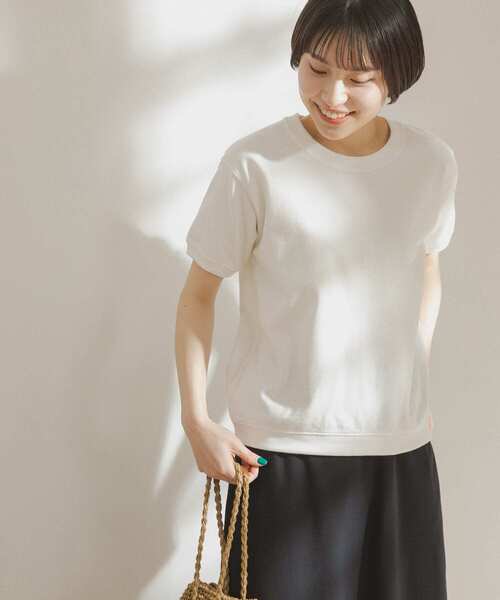 FORK&SPOON（フォークアンドスプーン）の「FORK&SPOON　ヘビーウェイトショートスリーブTシャツ（Tシャツ/カットソー・レディース・グリーン系その他/ピンク系その他/オフホワイト/ネイビー・ONE）」の12枚目の写真