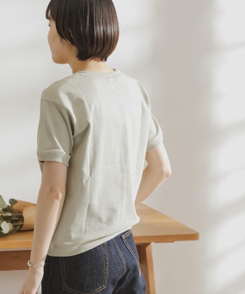 FORK&SPOON（フォークアンドスプーン）の「FORK&SPOON　ヘビーウェイトショートスリーブTシャツ（Tシャツ/カットソー・レディース・グリーン系その他/ピンク系その他/オフホワイト/ネイビー・ONE）」の8枚目の写真