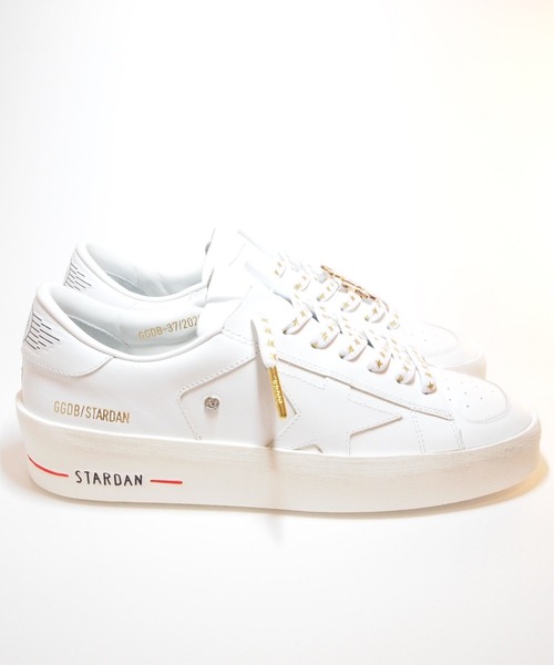 Zozo限定 Golden Goose Lab Customized Stardan Sneakers White Leather With White Laces Star Logo スニーカー Golden Goose ゴールデングース のファッション通販 Zozotown