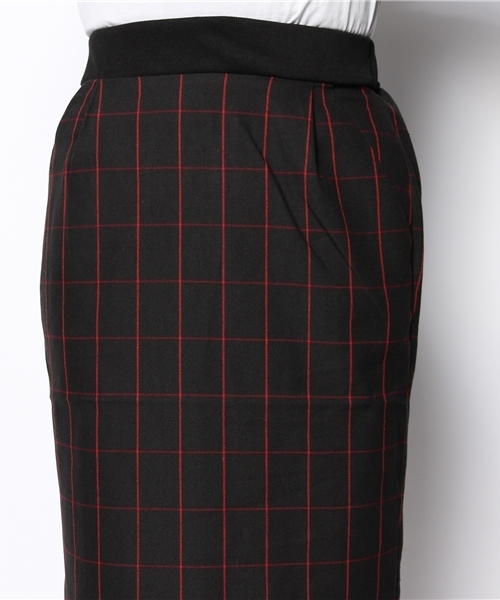 mystic(ミスティック)の「格子柄タイトスカート(スカート・レディース・ネイビー/レッド/グレー・フリ-)」の13枚目の写真