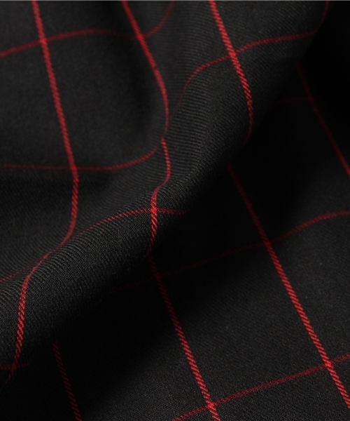 mystic(ミスティック)の「格子柄タイトスカート(スカート・レディース・ネイビー/レッド/グレー・フリ-)」の10枚目の写真