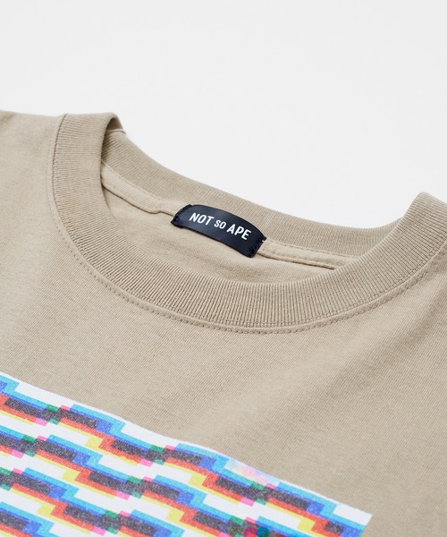 Not So Ape（ノットソーエイプ）の「Not so ApeグラフィックTシャツ（Tシャツ/カットソー・メンズ・ホワイト/ベージュ・FREE）」の5枚目の写真