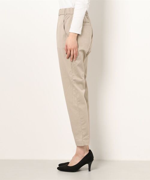 PUAL CE CIN（ピュアルセシン）の「JAPAN MADE／日本製　ストレッチスリムパンツ（その他パンツ・レディース・ホワイト/ベージュ/ブラック/ナチュラル・FREE）」の6枚目の写真
