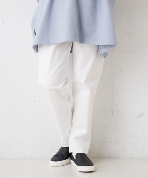 PUAL CE CIN（ピュアルセシン）の「JAPAN MADE／日本製　ストレッチスリムパンツ（その他パンツ・レディース・ホワイト/ベージュ/ブラック/ナチュラル・FREE）」の7枚目の写真