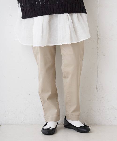 PUAL CE CIN（ピュアルセシン）の「JAPAN MADE／日本製　ストレッチスリムパンツ（その他パンツ・レディース・ホワイト/ベージュ/ブラック/ナチュラル・FREE）」の14枚目の写真