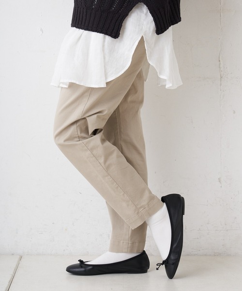 PUAL CE CIN（ピュアルセシン）の「JAPAN MADE／日本製　ストレッチスリムパンツ（その他パンツ・レディース・ホワイト/ベージュ/ブラック/ナチュラル・FREE）」の15枚目の写真
