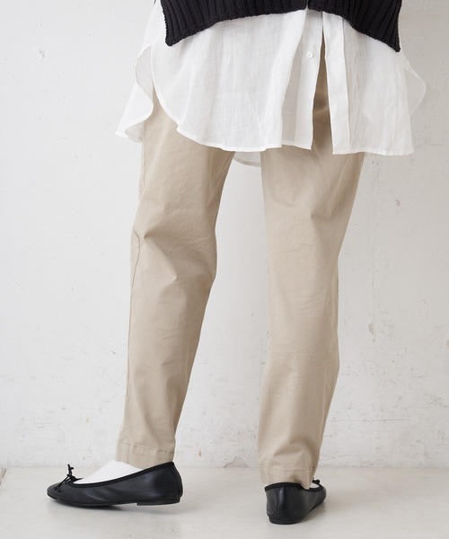 PUAL CE CIN（ピュアルセシン）の「JAPAN MADE／日本製　ストレッチスリムパンツ（その他パンツ・レディース・ホワイト/ベージュ/ブラック/ナチュラル・FREE）」の16枚目の写真