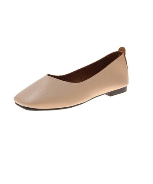 LAC-VERT(ラック・ヴェール)の「【LAC VERT/ラック・ヴェール】ベーシックフラットシューズ(バレエシューズ・レディース・ブラック/ベージュ/ホワイト・L/S/M)」の1枚目の写真