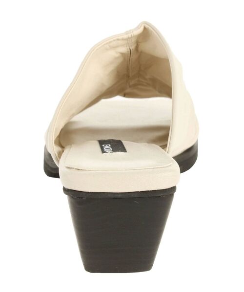 EMODA（エモダ）の「シャーリングスクエアサンダル（サンダル・レディース・ホワイト/ブラック・SMALL/MEDIUM/LARGE）」の15枚目の写真