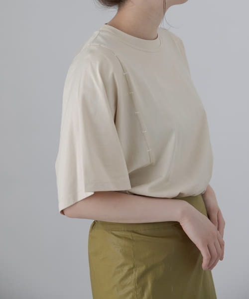 LAATO（ラート）の「LOOSE STITCH T-SHIRTS（Tシャツ/カットソー・レディース・ホワイト/チャコールグレー/オフホワイト・FREE）」の15枚目の写真