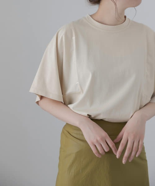 LAATO（ラート）の「LOOSE STITCH T-SHIRTS（Tシャツ/カットソー・レディース・ホワイト/チャコールグレー/オフホワイト・FREE）」の13枚目の写真