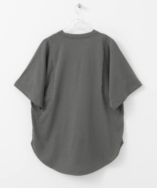 LAATO（ラート）の「LOOSE STITCH T-SHIRTS（Tシャツ/カットソー・レディース・ホワイト/チャコールグレー/オフホワイト・FREE）」の6枚目の写真