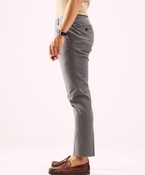 green label relaxing(グリーンレーベルリラクシング)の「< 機能 / 洗濯機洗い可 > TC シャーク マジコンフォート スリム NP スラックス #(スラックス・メンズ・グレー/ネイビー/ベージュ・MEDIUM/SMALL/LARGE/X-SMALL/X-LARGE)」の10枚目の写真