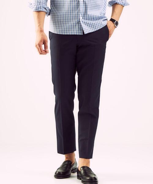 green label relaxing(グリーンレーベルリラクシング)の「< 機能 / 洗濯機洗い可 > TC シャーク マジコンフォート スリム NP スラックス #(スラックス・メンズ・グレー/ネイビー/ベージュ・MEDIUM/SMALL/LARGE/X-SMALL/X-LARGE)」の7枚目の写真