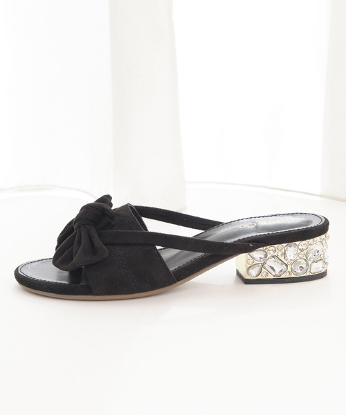 TITTY&CO.（ティティーアンドコー）の「リボンフラットサンダル（サンダル・レディース・ブラック/レッド/マルチ・SMALL/MEDIUM/LARGE）」の12枚目の写真