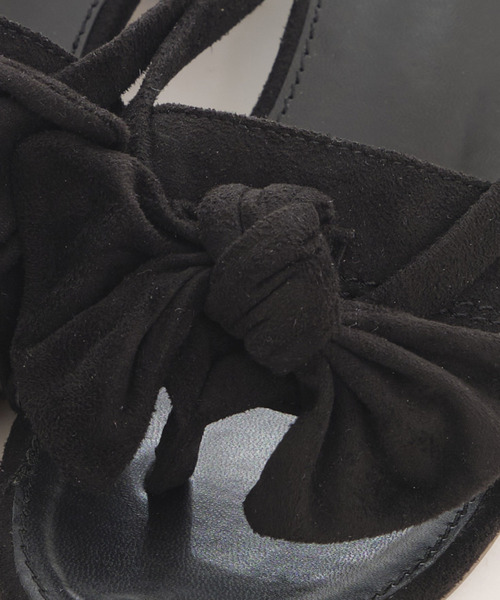 TITTY&CO.（ティティーアンドコー）の「リボンフラットサンダル（サンダル・レディース・ブラック/レッド/マルチ・SMALL/MEDIUM/LARGE）」の8枚目の写真