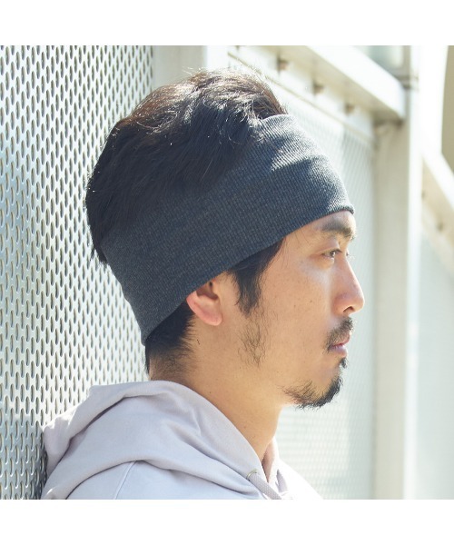 14+（イチヨンプラス）の「ナチュラルヘアバンド（ヘアバンド・メンズ・チャコールグレー/ブラック/グレー・FREE）」の13枚目の写真