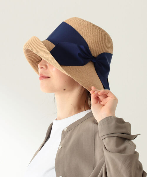 Demi-Luxe BEAMS(デミルクス ビームス)の「Athena New York / Risako ハット NUDE(ハット・レディース・ダークブラウン/ネイビー/サックスブルー/グリーン/アイボリー/モカ/ブラウン系その他/ピンク系その他/ライトピンク/フューシャピンク・ONE SIZE)」の6枚目の写真