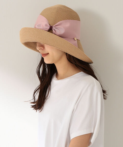 Demi-Luxe BEAMS(デミルクス ビームス)の「Athena New York / Risako ハット NUDE(ハット・レディース・ダークブラウン/ネイビー/サックスブルー/グリーン/アイボリー/モカ/ブラウン系その他/ピンク系その他/ライトピンク/フューシャピンク・ONE SIZE)」の9枚目の写真