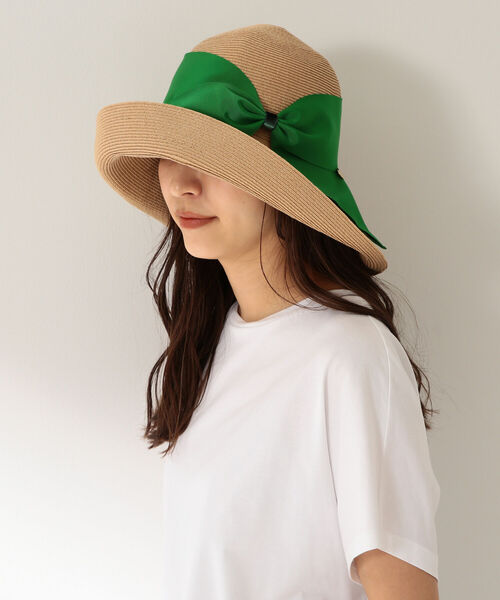 Demi-Luxe BEAMS(デミルクス ビームス)の「Athena New York / Risako ハット NUDE(ハット・レディース・ダークブラウン/ネイビー/サックスブルー/グリーン/アイボリー/モカ/ブラウン系その他/ピンク系その他/ライトピンク/フューシャピンク・ONE SIZE)」の5枚目の写真