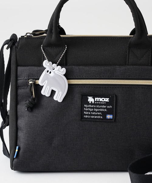 moz(モズ)の「【WEB限定】moz(モズ) 人気 の かわいい 斜めがけ ショルダーバッグ 小さい のに 見た目以上に 大容量 通勤 や 通学 マザーズバッグ としても◎ 2way で使える のも嬉しい(ショルダーバッグ・レディース・ブラック系その他・ONE SIZE)」の10枚目の写真