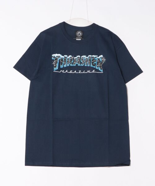 tone（トーン）の「【THRASHER/スラッシャー】THRASHER T-SHIRTS(UN)（Tシャツ/カットソー・レディース・ホワイト/ブラック/パープル/ネイビー/オレンジ・MEDIUM/LARGE/X-LARGE）」の3枚目の写真