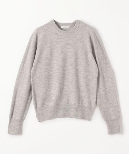 TOMORROWLAND （トゥモローランド）の「プレーンウール クルーネックプルオーバー（ニット/セーター・レディース・ライトグレー/ネイビー/レッド/ブルー/ボルドー/ライトベージュ/レッド系その他2・S/M）」の2枚目の写真