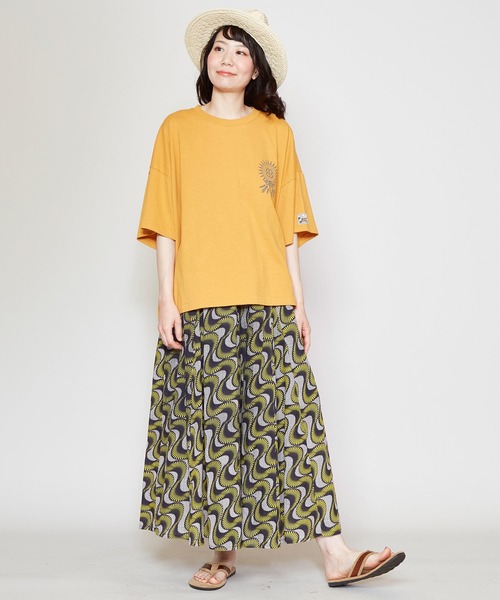 チャイハネ（チャイハネ）の「【チャイハネ】アフリカン幾何学柄ロングスカート（スカート・レディース・イエロー/ブルー/レッド・FREE）」の16枚目の写真