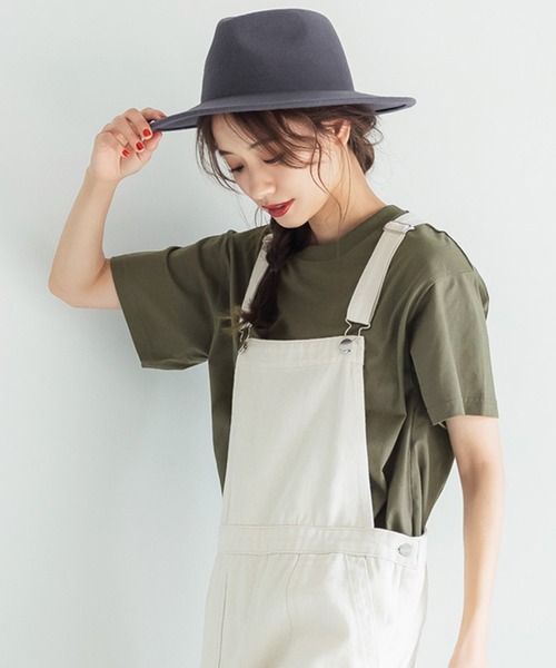 coca（coca）（コカ）の「ユニセックス シルキータッチテールカットTシャツ（Tシャツ/カットソー・レディース・ホワイト/カーキ/ブラック/ネイビー・XL/M/L/S）」の3枚目の写真