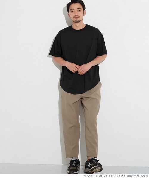 coca（coca）（コカ）の「ユニセックス シルキータッチテールカットTシャツ（Tシャツ/カットソー・レディース・ホワイト/カーキ/ブラック/ネイビー・XL/M/L/S）」の14枚目の写真