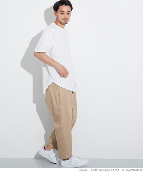 coca（coca）（コカ）の「ユニセックス シルキータッチテールカットTシャツ（Tシャツ/カットソー・レディース・ホワイト/カーキ/ブラック/ネイビー・XL/M/L/S）」の5枚目の写真