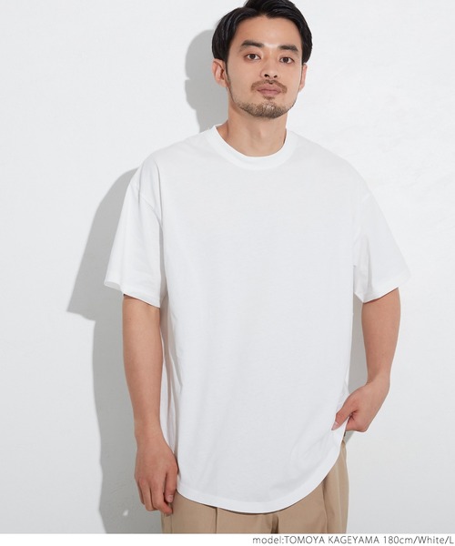 coca（coca）（コカ）の「ユニセックス シルキータッチテールカットTシャツ（Tシャツ/カットソー・レディース・ホワイト/カーキ/ブラック/ネイビー・XL/M/L/S）」の13枚目の写真