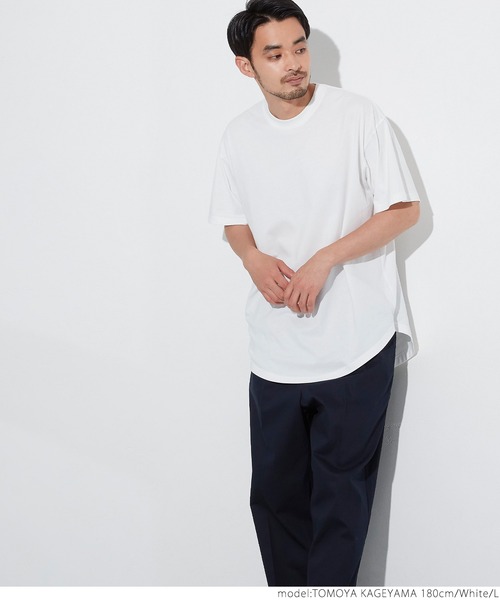 coca（coca）（コカ）の「ユニセックス シルキータッチテールカットTシャツ（Tシャツ/カットソー・レディース・ホワイト/カーキ/ブラック/ネイビー・XL/M/L/S）」の16枚目の写真