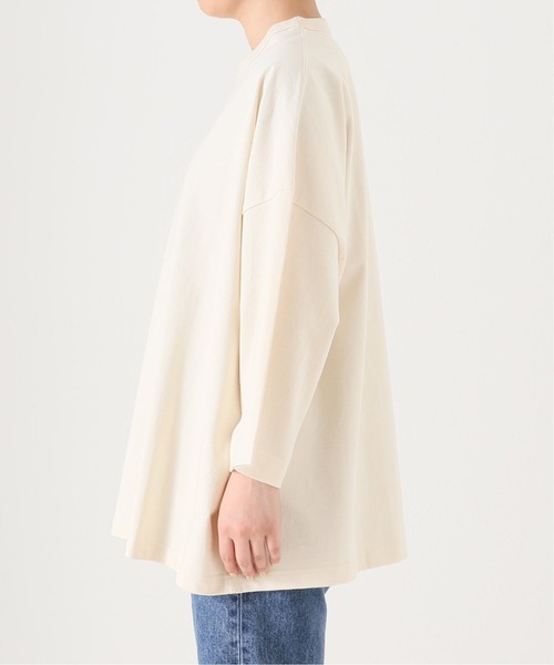 JOURNAL STANDARD LUXE(ジャーナルスタンダード ラックス)の「オーガニックテンジク クルーネックプルオーバー(Tシャツ/カットソー・レディース・ホワイト/ブラック/アイボリー・FREE)」の9枚目の写真