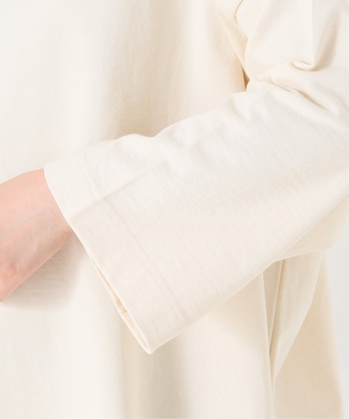 JOURNAL STANDARD LUXE(ジャーナルスタンダード ラックス)の「オーガニックテンジク クルーネックプルオーバー(Tシャツ/カットソー・レディース・ホワイト/ブラック/アイボリー・FREE)」の4枚目の写真