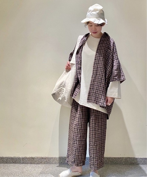 JOURNAL STANDARD LUXE(ジャーナルスタンダード ラックス)の「オーガニックテンジク クルーネックプルオーバー(Tシャツ/カットソー・レディース・ホワイト/ブラック/アイボリー・FREE)」の16枚目の写真