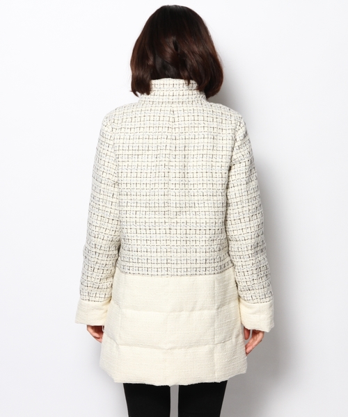 自由区（ジユウク）の「リントンツイードコンビ ダウンコート（ダウン