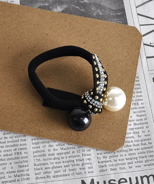 VIBGYOR Women（ヴィブジョー　ウィメン）の「【resonance】エレガンス パール スタッズデザイン ヘアゴム（ヘアゴム・レディース・ブラック系その他/ブラック系その他2/ブラック系その他3・FREE）」の13枚目の写真