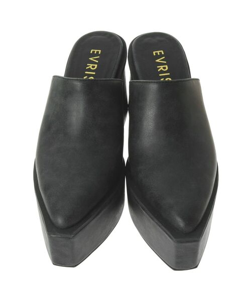 EVRIS(エヴリス)の「チャンキーヒールミュール(サンダル・レディース・ブラック/ブラウン・MEDIUM/LARGE)」の13枚目の写真