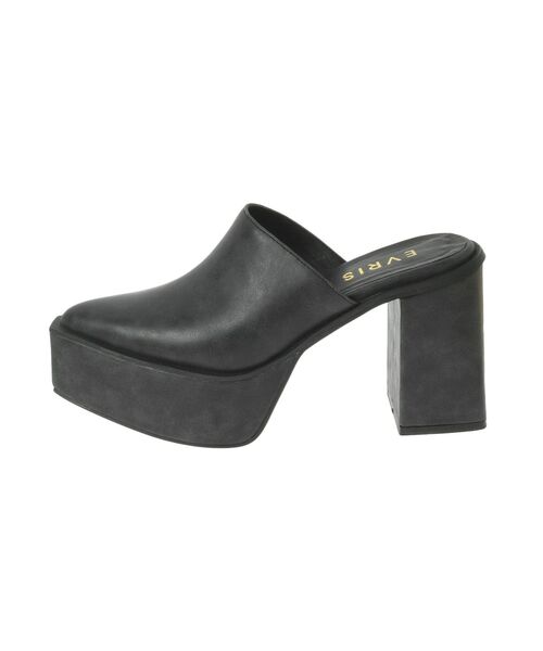 EVRIS(エヴリス)の「チャンキーヒールミュール(サンダル・レディース・ブラック/ブラウン・MEDIUM/LARGE)」の14枚目の写真
