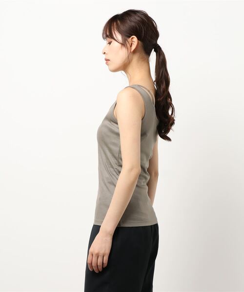 PAGEBOY（ページボーイ）の「【CORE】レイヤーアシメタンク（タンクトップ・レディース・ブラック/ベージュ系その他・FREE）」の4枚目の写真