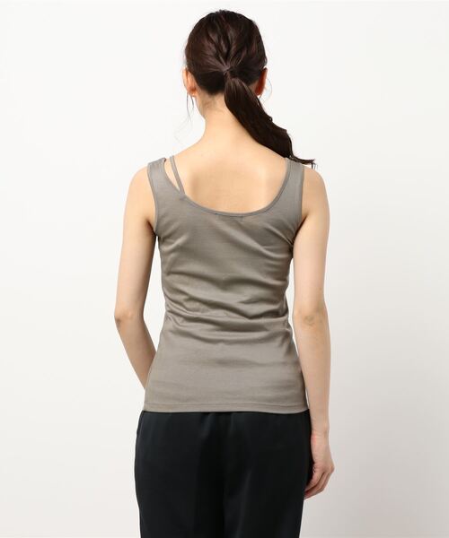 PAGEBOY（ページボーイ）の「【CORE】レイヤーアシメタンク（タンクトップ・レディース・ブラック/ベージュ系その他・FREE）」の3枚目の写真
