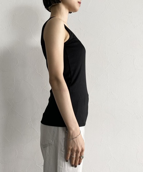 PAGEBOY（ページボーイ）の「【CORE】レイヤーアシメタンク（タンクトップ・レディース・ブラック/ベージュ系その他・FREE）」の10枚目の写真