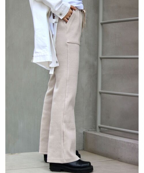 AULA AILA（アウラアイラ）の「【別注】AULA AILA/アウラアイラ/リブパンツ（その他パンツ・レディース・アイボリー・0/1）」の8枚目の写真